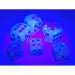 Chessex 12mm d6 Set: Gemini Luminary Pearl Turquoise-White w/Blue (36)