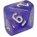 Chessex d10 Set: Borealis - Purple w/ White (10)