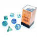 Chessex Polyhedral Dice Set: Nebula Luminary - Oceanic w/Gold (7)