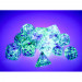 Chessex Polyhedral Dice Set: Nebula Luminary - Oceanic w/Gold (7)