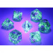 Chessex Polyhedral Dice Set: Borealis Luminary Light Smoke/Silver (7)