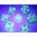 Chessex Polyhedral Dice Set: Borealis Luminary Teal/Gold (7)