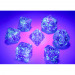 Chessex Polyhedral Dice Set: Borealis Luminary Royal Purple/Gold (7)