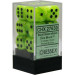 Chessex 16mm d6 Set: Vortex Bright Green w/Black (12)