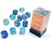 Chessex 16mm Dice Block: Nebula Luminary - Oceanic w/Gold (12)