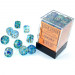 Chessex 12mm Dice Block: Nebula Luminary - Oceanic w/Gold (36)