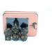 Metal Barbarian Dice Set: Matte Black w/ Gold (7)