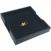 R4I Faux Leather Dice Box w/ Tray: Gold Foil Bard Logo