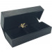 R4I Faux Leather Dice Box w/ Tray: Gold Foil Monk Logo