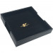 R4I Faux Leather Dice Box w/ Tray: Gold Foil Sorcerer Logo