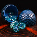 Dragon Eye Dice: Legendary Round Cut - Blue (9)