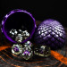 Dragon Eye Dice: Legendary Round Cut - Black (9)