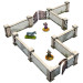 Bolt Action: Pre-painted WWII Normandy High Stone Wall with Gate