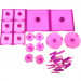 D&D: Attack Wing - Base and Peg Set (Purple)