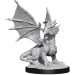 D&D Nolzur's Marvelous Minis: W13 Silver Dragon Wyrmling & Friend