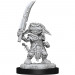 Pathfinder Battles Deep Cuts Unpainted Minis: W13 Male Goblin Fighter