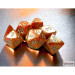 10mm Polyhedral Dice: Glitter - Gold w/ Silver (7)