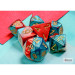 10mm Polyhedral Dice: Gemini - Red-Teal w/ Gold (7)