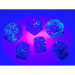 Chessex 12mm d6 Set: Gemini Luminary - Blue-Blue w/Light Blue (36)