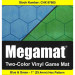 Reversible Megamat: 1-inch Hex - Blue/Green (34.5" x 48")