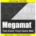 Reversible Megamat: 1-inch Hex - Black/Grey (34.5" x 48")