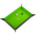 Magnetic Dice Tray: Rectangular Black/Green