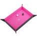 Magnetic Dice Tray: Rectangular Black/Pink