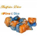 Halfsies Dice Set: Fire & Dice (7)