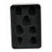Game Plus Products Dice Box: Metal Tin for 7-Dice Set
