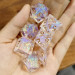 Sharp-Edge Polyhedral Dice Set: Captured Magic - Opal (7)