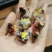 Sharp-Edge Polyhedral Dice Set: Captured Magic - Blood Crystal (7)