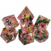 Sharp-Edge Polyhedral Set: Chrysanthemum W/ Pink (7)