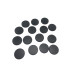 Next Level Miniatures: 25mm Round Base - Black (15)