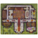 Next Level Miniatures: Wet-Erase Vinyl Game Mat - Treacherous Manor 