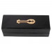 R4I Faux Leather Dice Box w/ Tray: Gold Foil Bard Logo