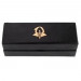 R4I Faux Leather Dice Box w/ Tray: Gold Foil Rogue Logo