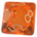 R4I Dice w/ Arch'd4: Translucent - Orange w/ Light Orange (15)
