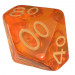 R4I Dice w/ Arch'd4: Translucent - Orange w/ Light Orange (15)