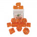 R4I Dice w/ Arch'd4: Translucent - Orange w/ Light Orange (15)