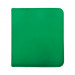 Vivid 12-Pocket Zippered Pro-Binder: Green