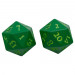 Vivid Heavy Metal d20 Set: Green (2)