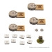 Bolt Action: MDF Artillery Zeroing In Markers - Germany