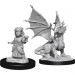 D&D Nolzur's Marvelous Minis: W13 Silver Dragon Wyrmling & Friend