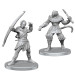 Pathfinder Battles Deep Cuts Minis: W26 Elf Hunter & Catfolk Bandit