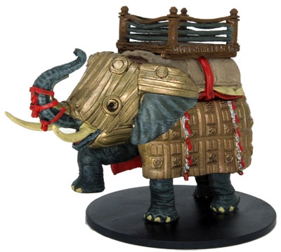 Elephant D&D Miniature Dungeons Dragons Pathfinder Battle Beast Mini Rider 43 