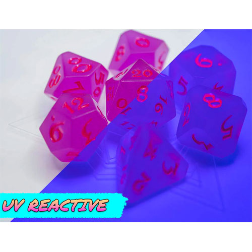 Die Hard Dice Polyhedral Set: Afterdark Avalore - Purple Rain (7) (Last Chance)