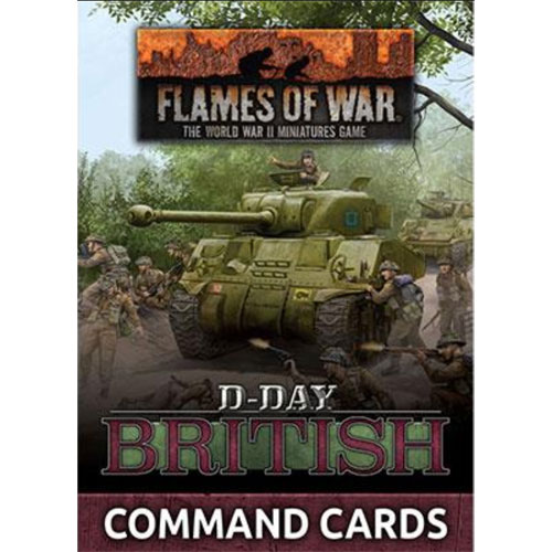 Flames of War: WW2 - D-Day British Command Cards (Last Chance)