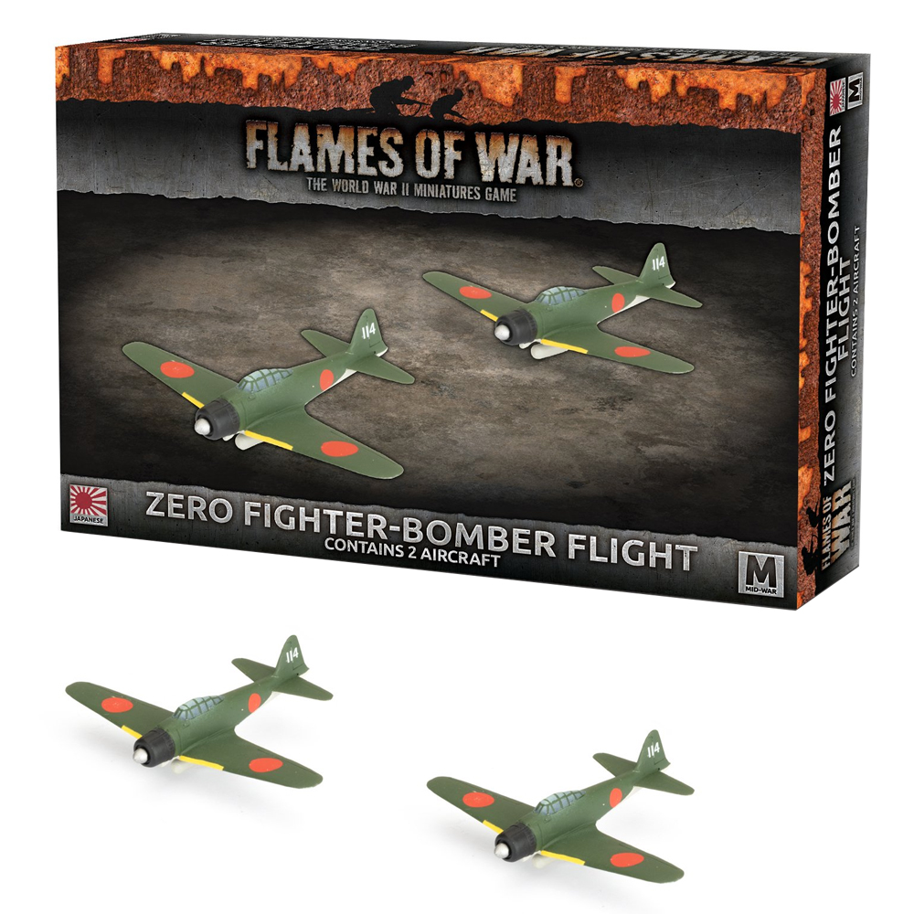 Flames of War WW2: Japanese - Zero Fighter-Bomber Flight (New Arrival)