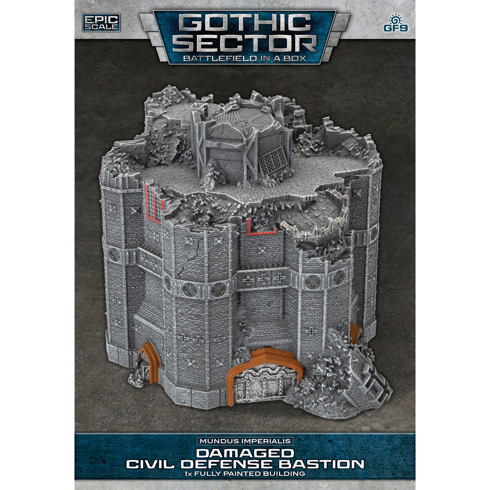 Battlefield in a Box Gothic Sector: Mundus Imperialis - Civil Defense Bastion (Damaged) (New Arrival)