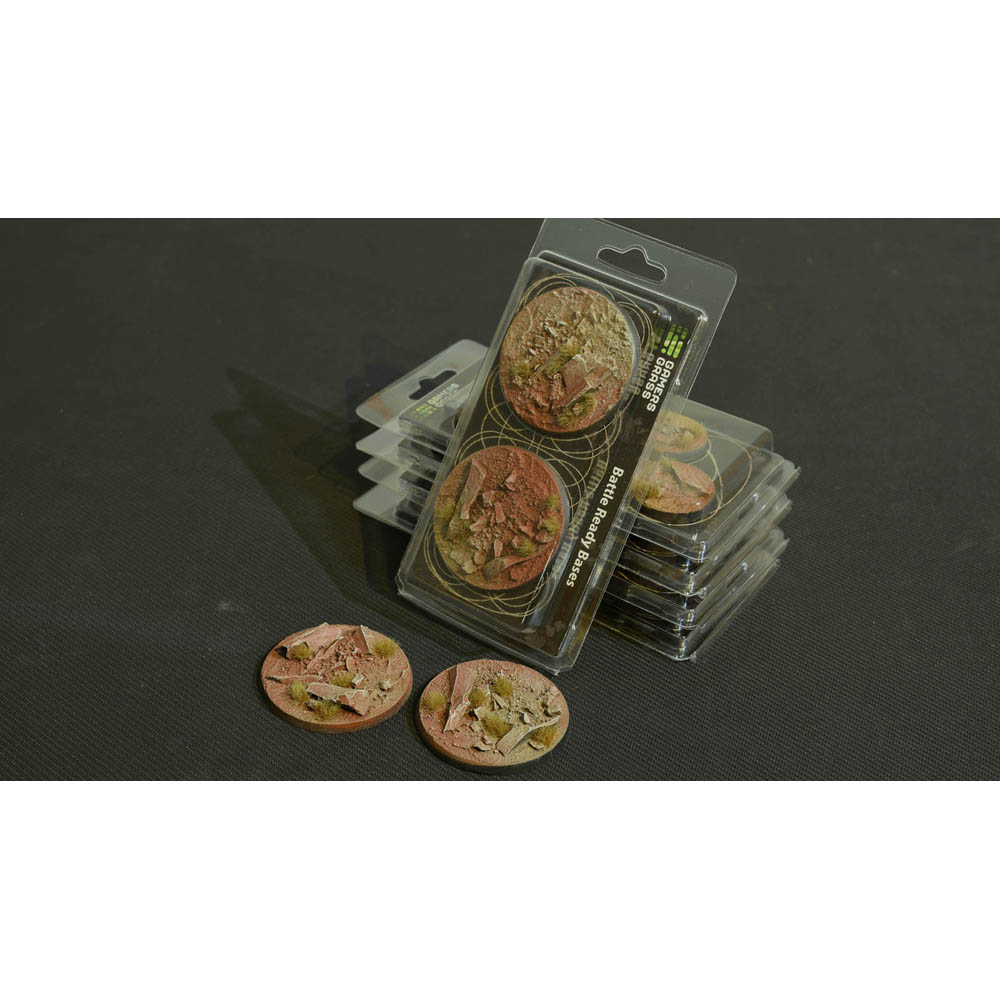 Battle Ready Bases: Badlands - Round 60mm (2)